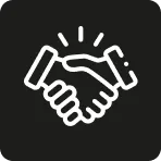Ícone de parceria com empresas