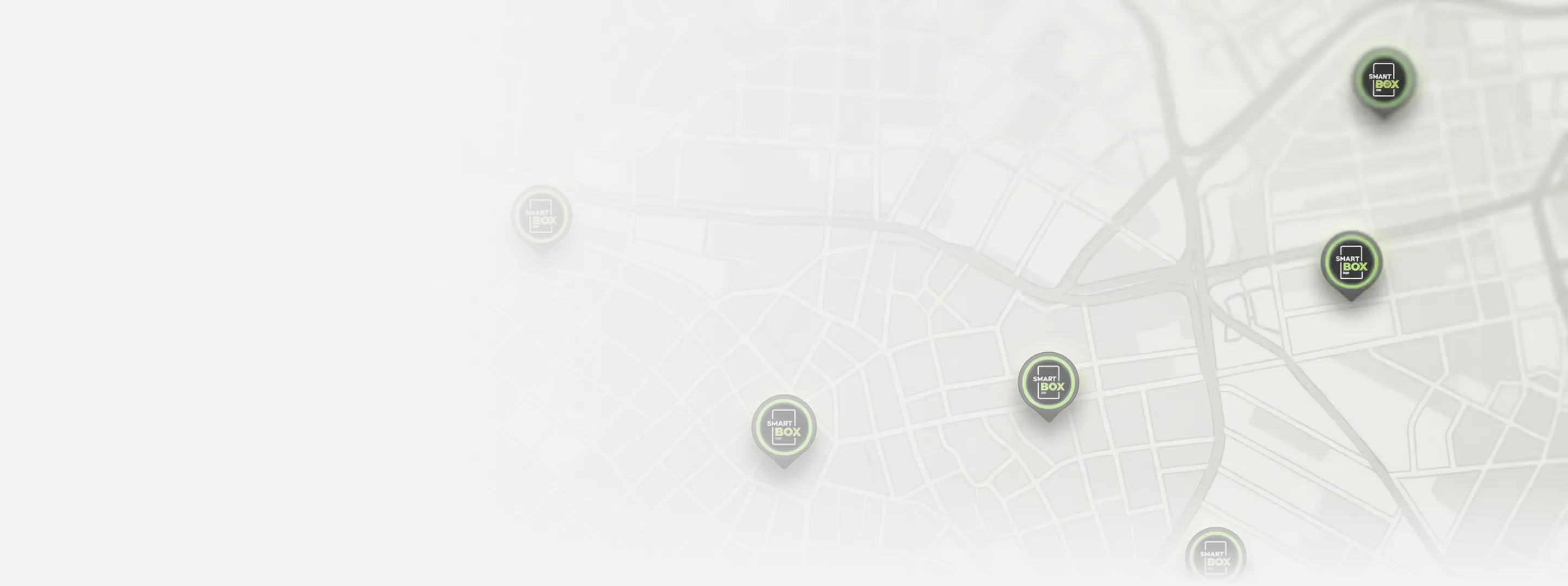 Mapa de localizações Smart Box